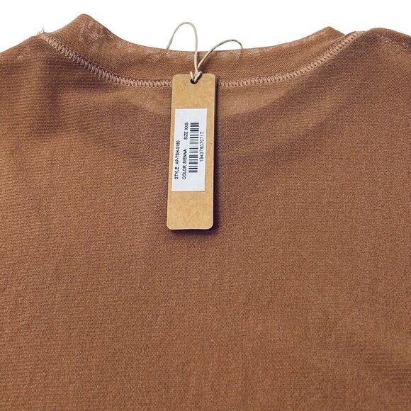 SKIMS Summer Mesh T-Shirt Sienna XXS - Picture 9 of 12
